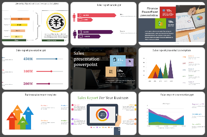 Sales Report Powerpoint Templates